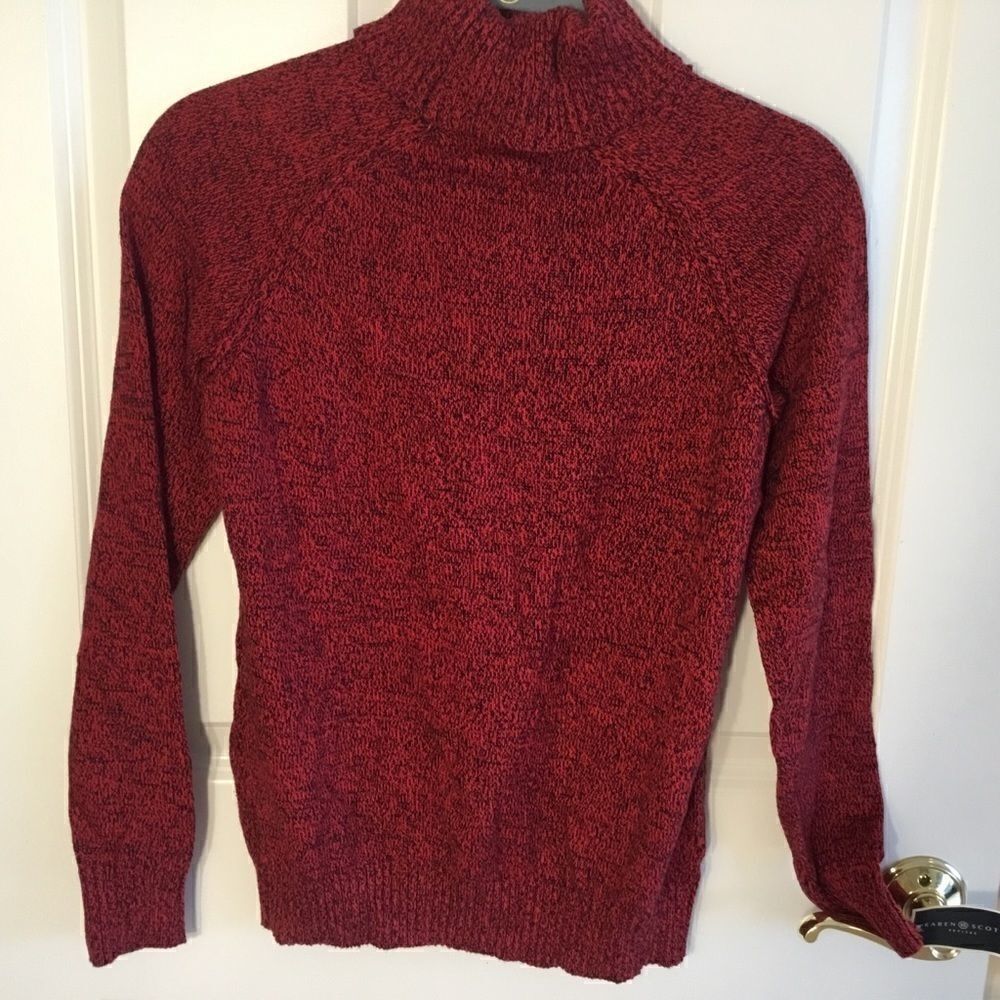 NWT. Karen Scott  Red Turtleneck Sweater  Size PP